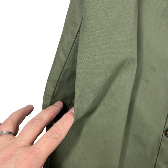 ENGLISH FACTORY Green Mini Dress Assymetrical Ruffle Size Medium - Picture 4 of 7